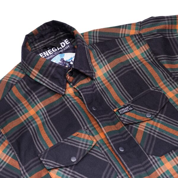Journey Blue Men’s Blue and Green Flannel Shirt - Image 7