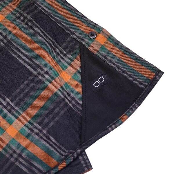 Journey Blue Men’s Blue and Green Flannel Shirt - Image 6