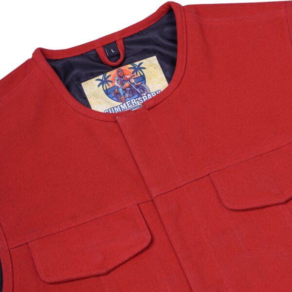 Lava Racer – Men's Canvas Vest - Image 9