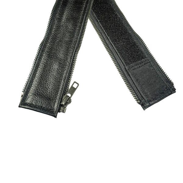 VXP503 Men's Black Universal Vest Expander Panel with Gun Metal Zip # 5 - Image 5
