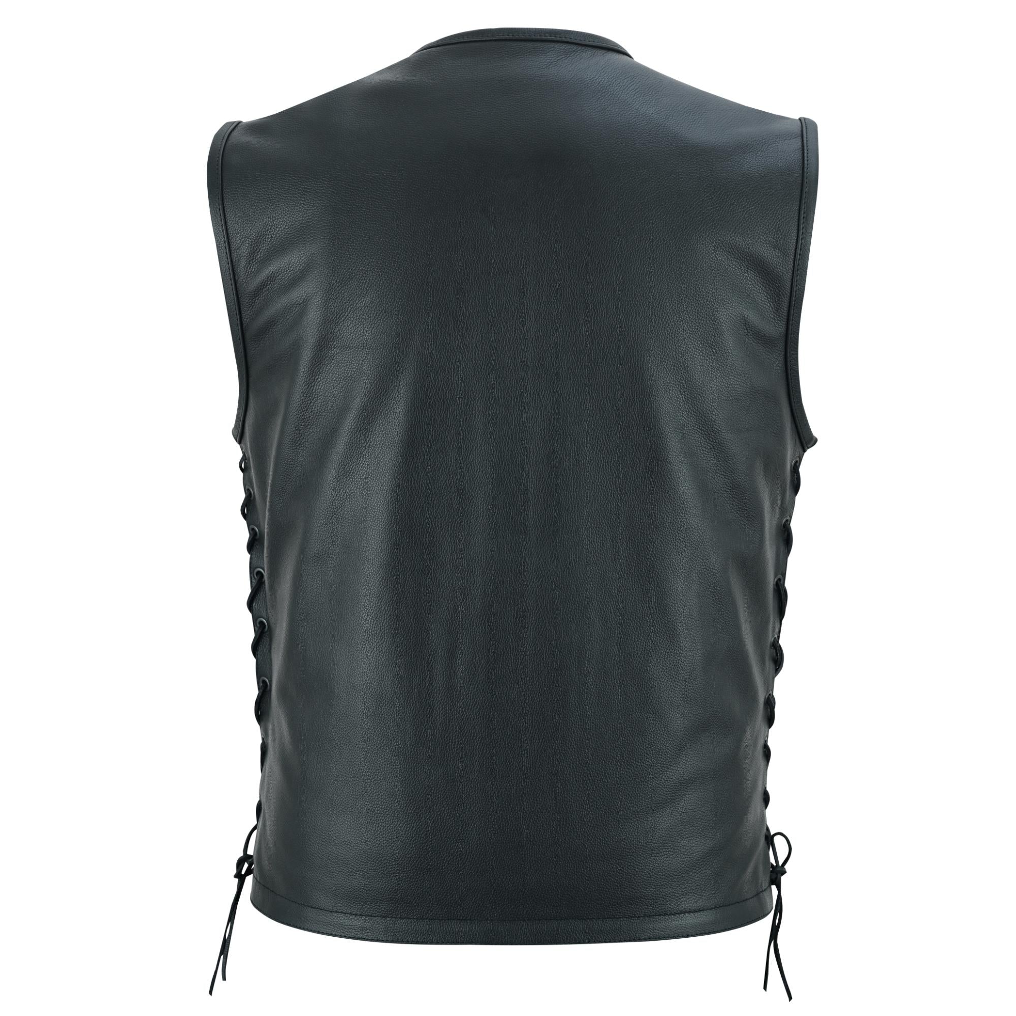 RC146 Men's Zipper Front Single Back Panel Concealed Carry Vest - Image 5