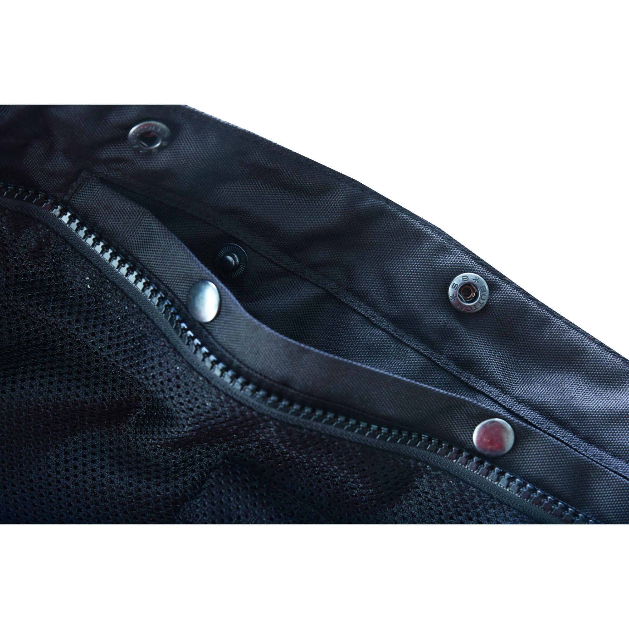 SOA Night Tiger Men’s Black Mesh Textile Vest with Orange Diamond Stitch - Image 15