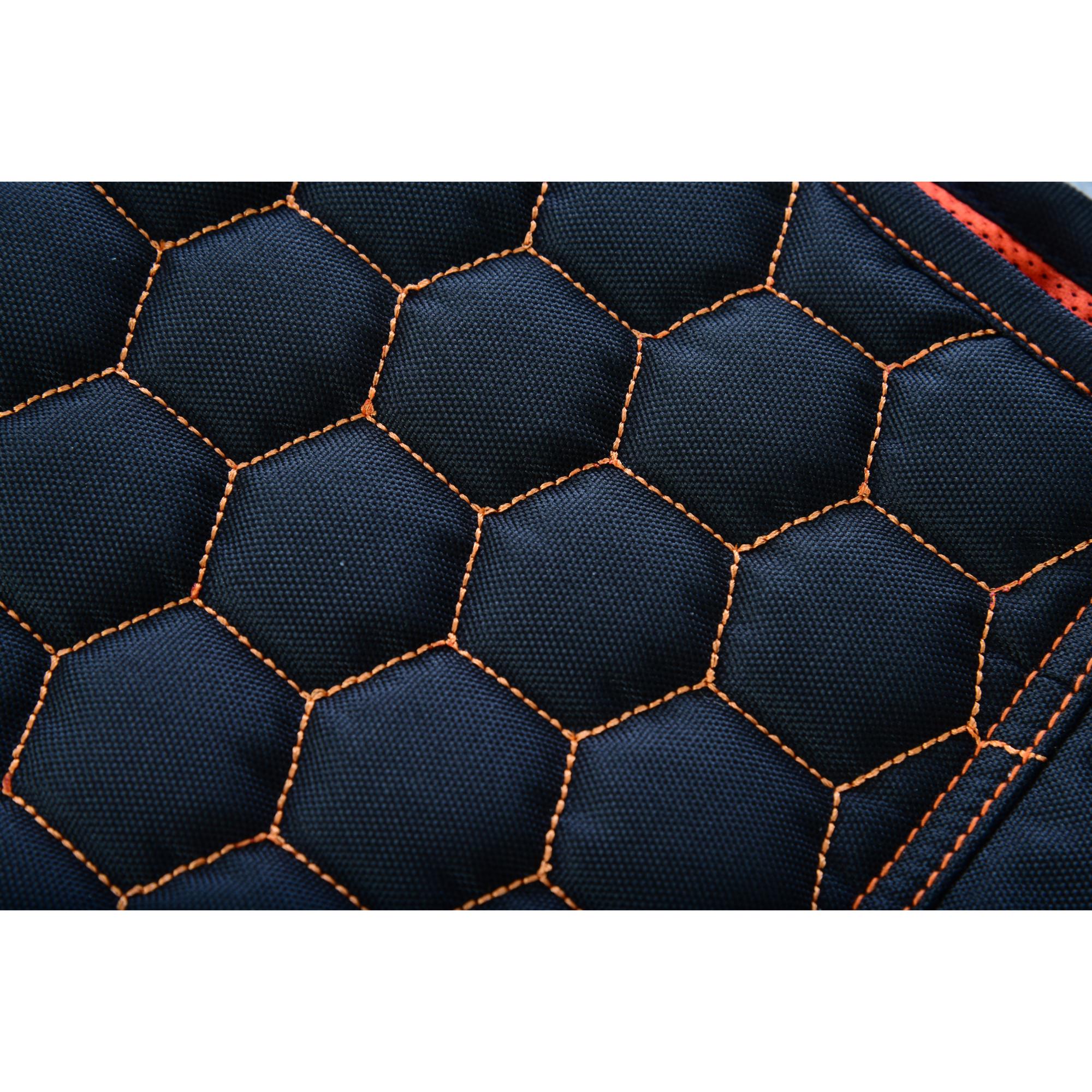 SOA Night Tiger Men’s Black Mesh Textile Vest with Orange Diamond Stitch - Image 19