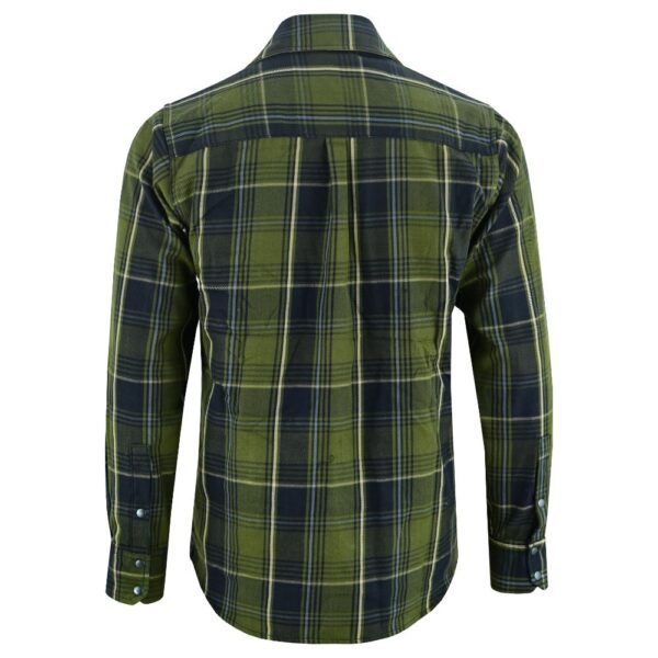 Olive Essence Men's Green Flannel Shirt - Image 6