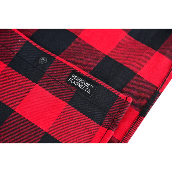 Red Styler Men's Red and Black Sleeveless Flannel - Image 12
