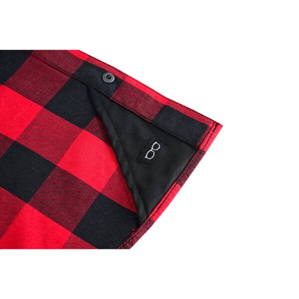 Red Styler Men's Red and Black Sleeveless Flannel - Image 11