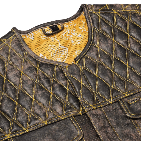 Rust Rider – Men’s Leather Vest - Image 6