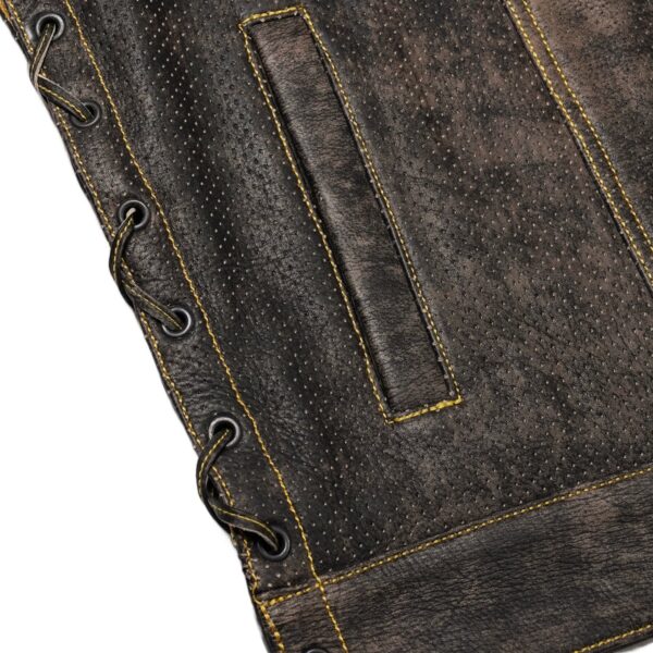 Rust Rider – Men’s Leather Vest - Image 7