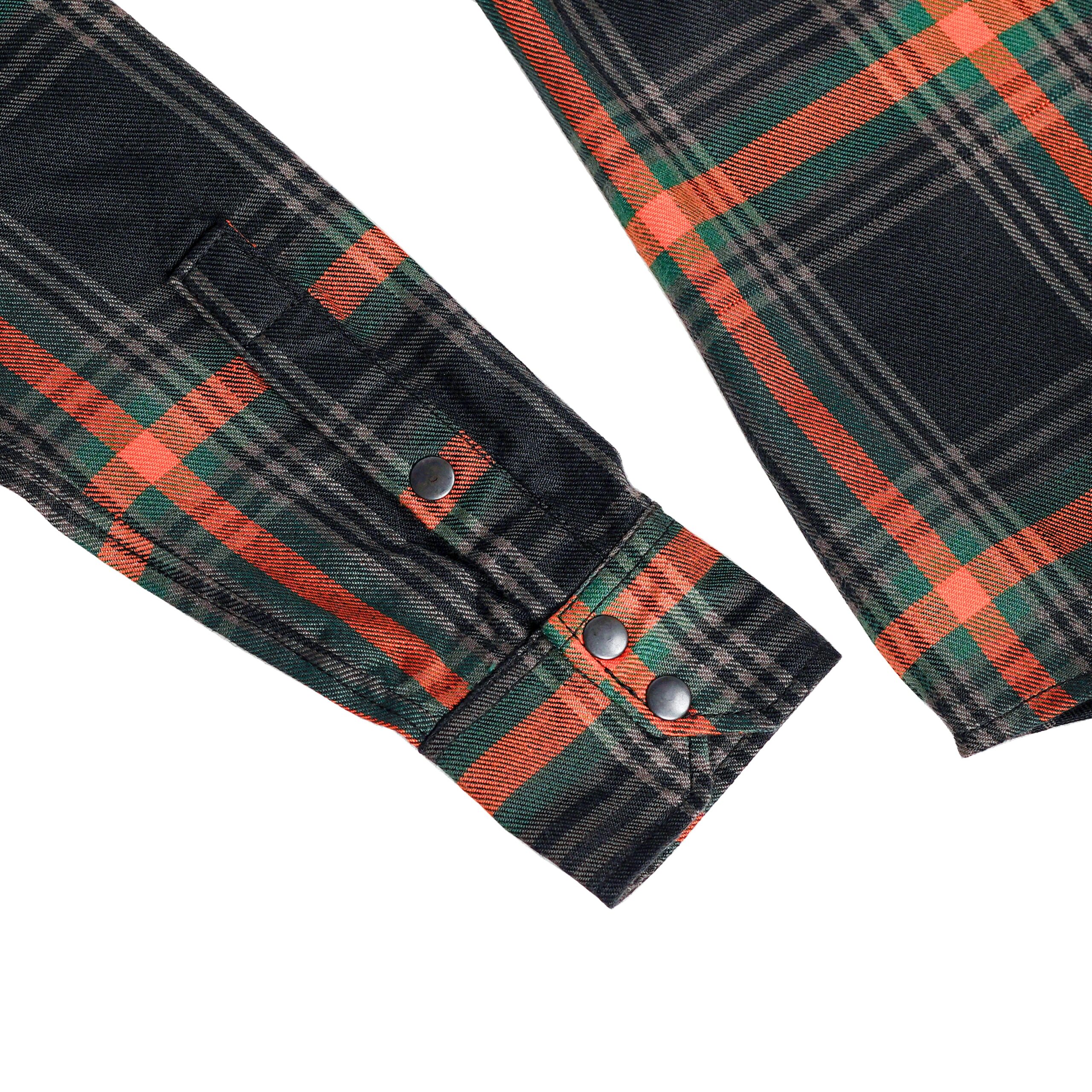 Sea Jewel Women’s Blue and Green Flannel Shirt - Image 4