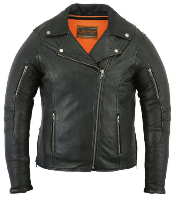 RC894 Women's Modern Longer Beltless Biker Jacket