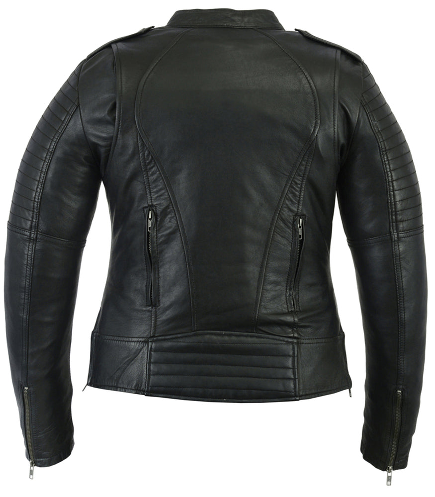 RC893 Women's Updated Biker Style Jacket - Image 2