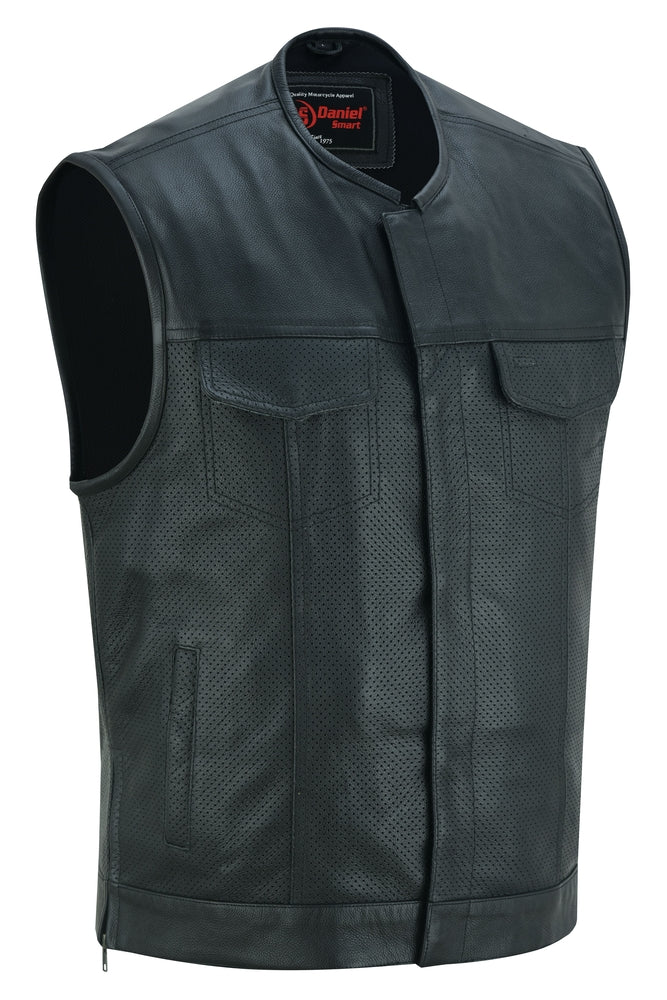 SOA RC183 Men's Premium Perforated Single Back Panel Concealment Vest W/O