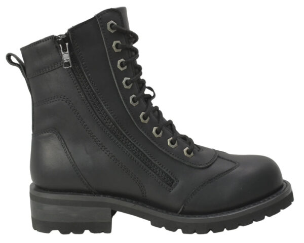 8650 Women's Zipper Biker Boot - Image 2