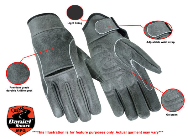 RC42V Premium Gray Cruiser Glove (BluWater) - Image 2