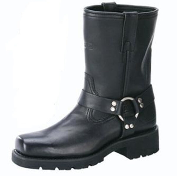1436 Men's 7" Harness Motorcycle Boots With Zipper - Image 2