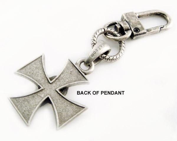 K-SKICP Skull Iron Cross Clip-On - Image 2