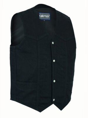 RM910 Men's Traditional Denim Vest with Plain Sides