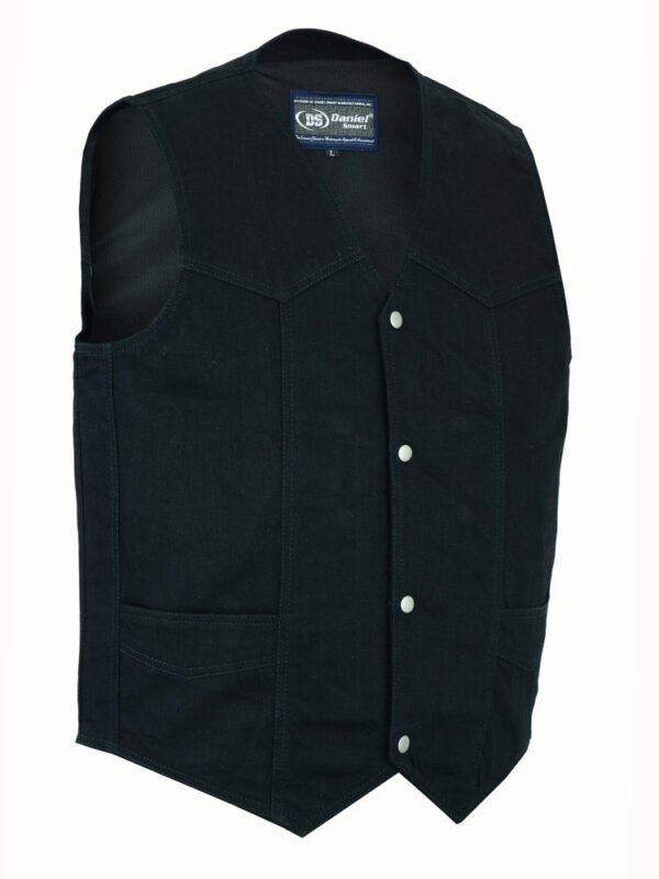 RM910 Men's Traditional Denim Vest with Plain Sides