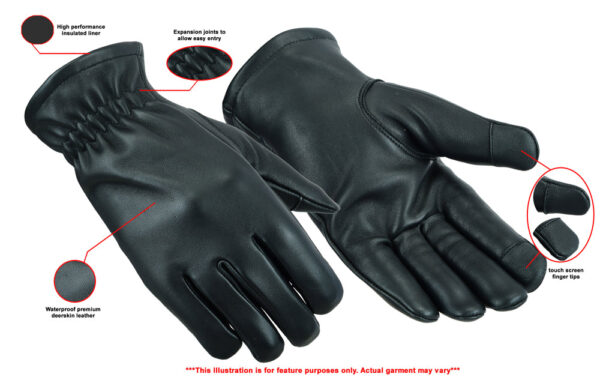 RC53  Deerskin Waterproof Thermal Lined Glove (BluWater) - Image 2