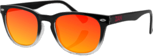 EZNV03 NVS Sunglass, Black Gradient Frame Smoked Crimson Mirrored len