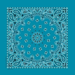NT4412 Bandana Paisley Turquoise