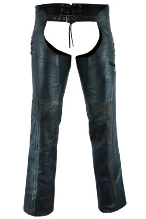 RC490 Women's Stylish Lightweight Hip Set Chaps in Lightweight Drum Dyed Distres