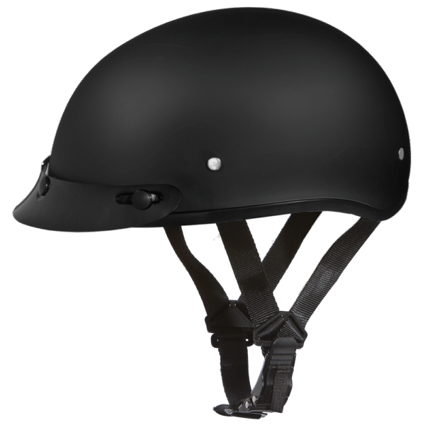 D1-B D.O.T. DAYTONA SKULL CAP - DULL BLACK