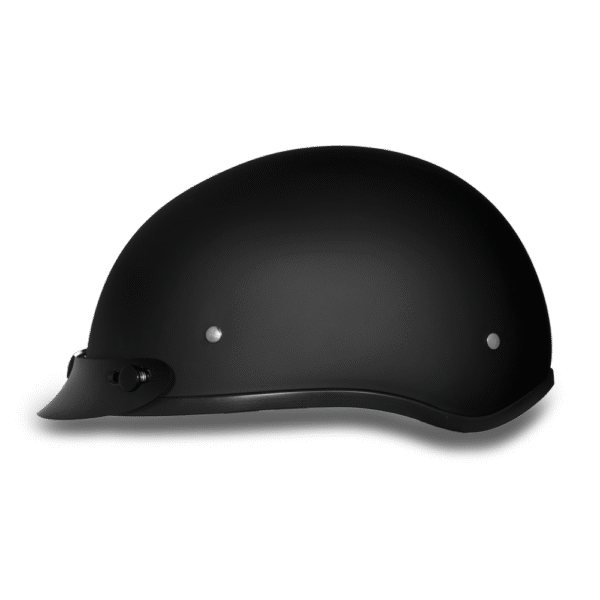 D1-B D.O.T. DAYTONA SKULL CAP - DULL BLACK - Image 2