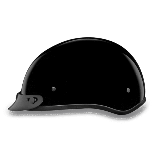 D1-A D.O.T. DAYTONA SKULL CAP- HI-GLOSS BLACK - Image 2