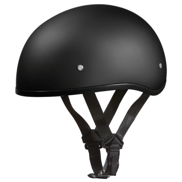 D1-BNS D.O.T. DAYTONA SKULL CAP W/O VISOR - DULL BLACK