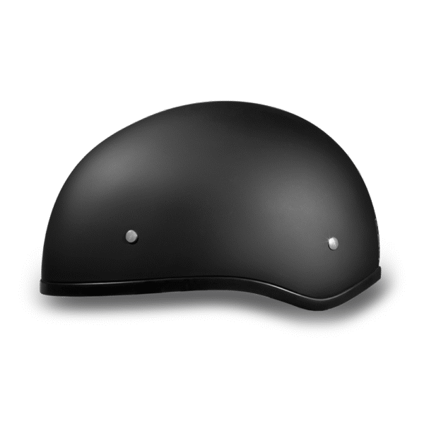D1-BNS D.O.T. DAYTONA SKULL CAP W/O VISOR - DULL BLACK - Image 2