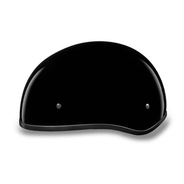 D1-ANS D.O.T. DAYTONA SKULL CAP W/O VISOR - HI-GLOSS BLACK - Image 2
