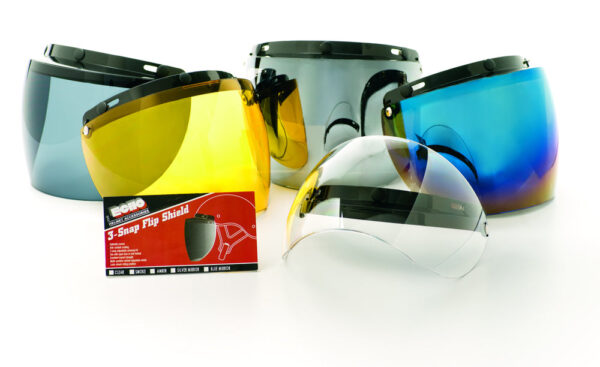 02-201 3 Snap Flip Shield - Hard Coated Smoke - Image 2