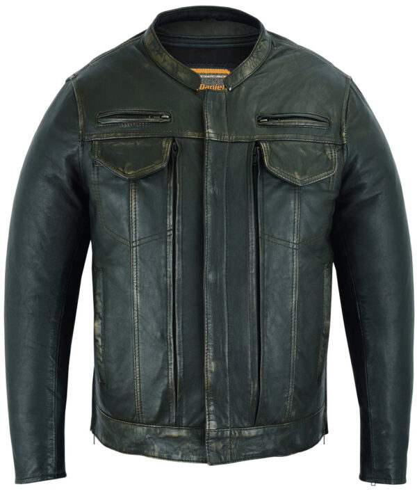 RC790 Men's Modern Utility Style Jacket in Lightweight Drum Dyed Dist - Image 2