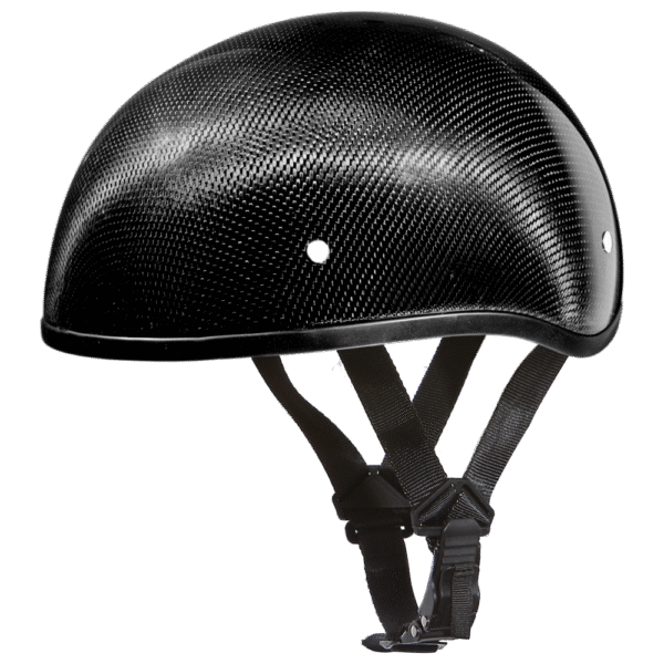 D2-GNS D.O.T. DAYTONA SKULL CAP W/O VISOR- GREY CARBON FIBER