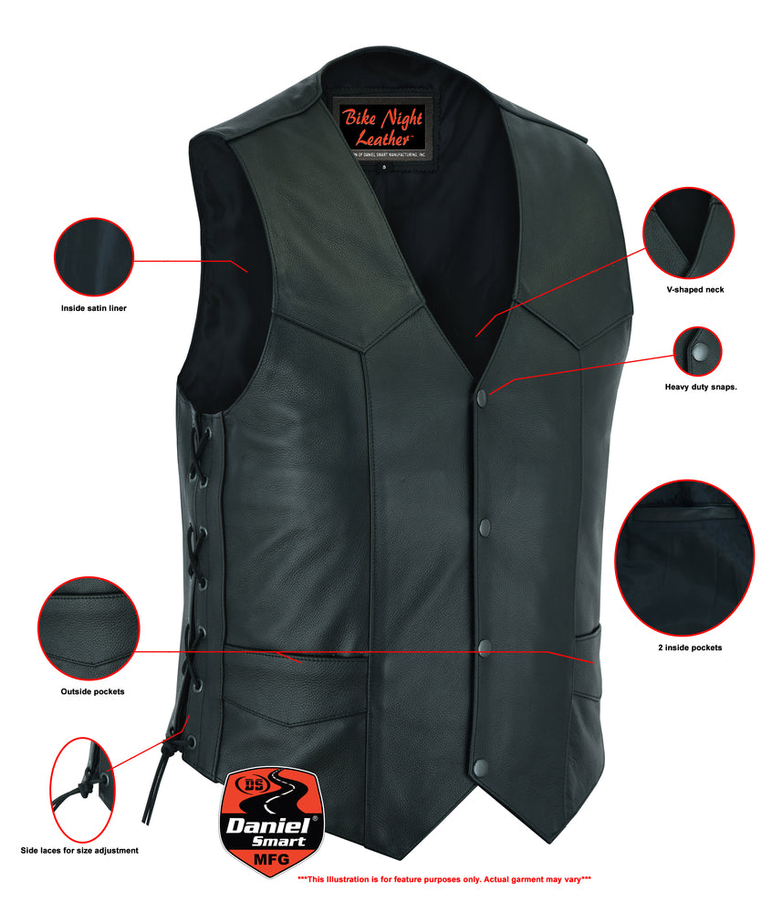 SOA RC106 Men's Side Lace Economy Vest - Image 2
