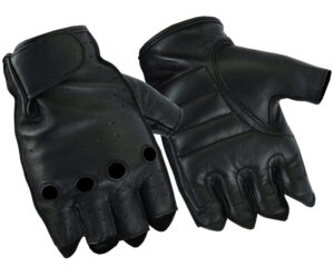 RC66 Men's Advance Deer Skin Fingerless Gloves (BluWater)