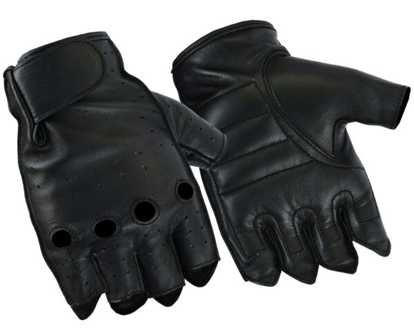 RC66 Men's Advance Deer Skin Fingerless Gloves (BluWater)