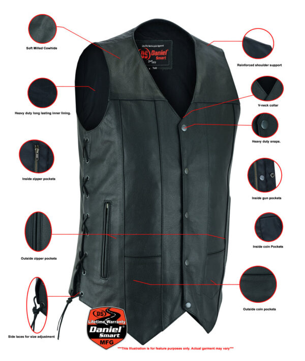 RC144TALL Men's Ten Pocket Utility Vest - TALL - Image 2