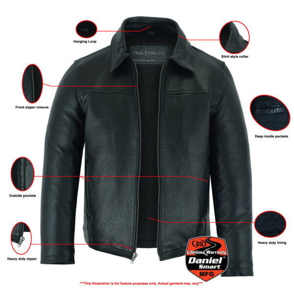 RC780 Men's Drum Dyed New Zealand Lambskin Jacket - Image 2