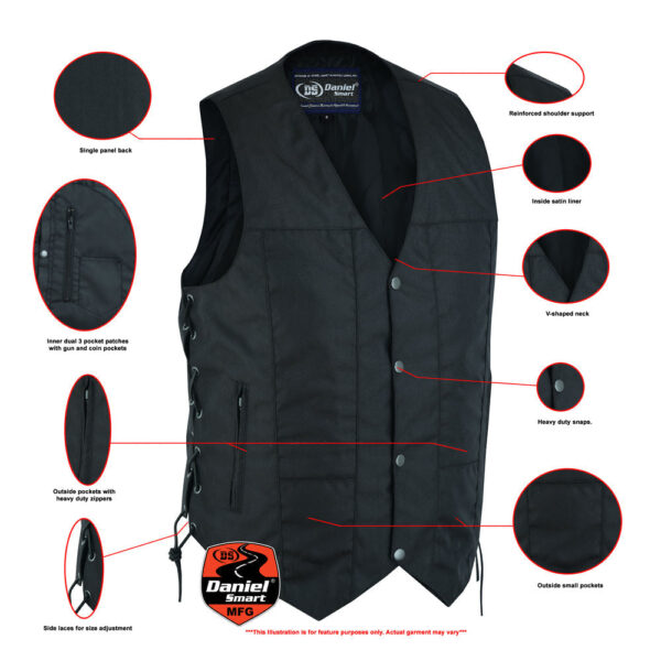 RC113 Men's Textile Ten Pocket Utility Vest - Image 2