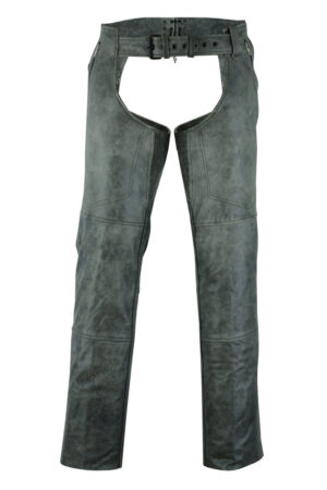 RC413 Unisex Double Deep Pocket Thermal Lined Chaps - GRAY
