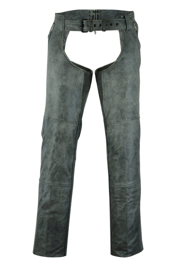 RC413 Unisex Double Deep Pocket Thermal Lined Chaps - GRAY