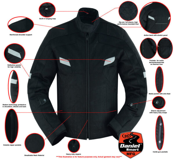 RC766 Men's Performance Mesh Jacket - Black - Image 2