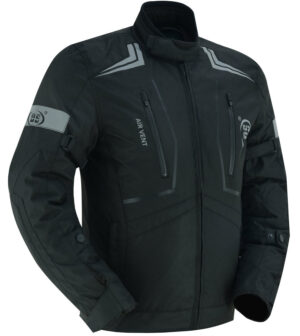 RC4610 Flight Wings - Black Textile Motorcycle Jacket for Men