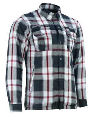 RC4672 Armored Flannel Shirt - Black, White & Red