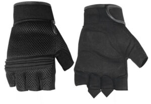 RC10 Synthetic Leather/ Mesh Fingerless Glove (BluWater)