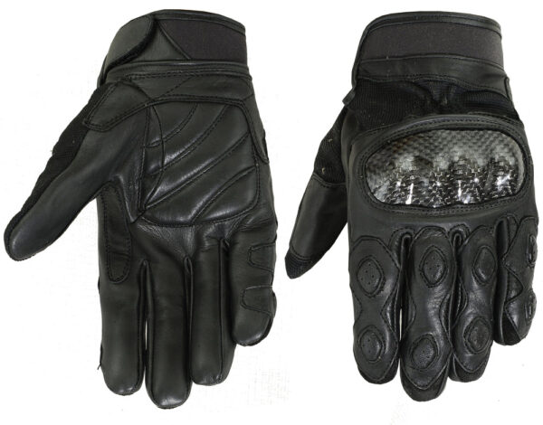 RC55BK Leather/ Textile Sporty Glove (BluWater)