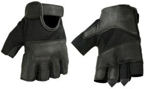 RC17 Leather/ Mesh Fingerless Glove (BluWater)