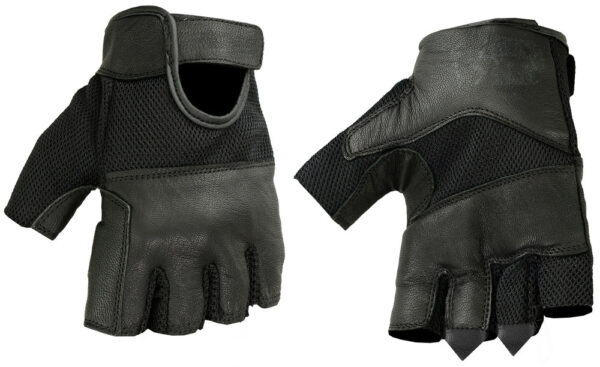 RC17 Leather/ Mesh Fingerless Glove (BluWater)